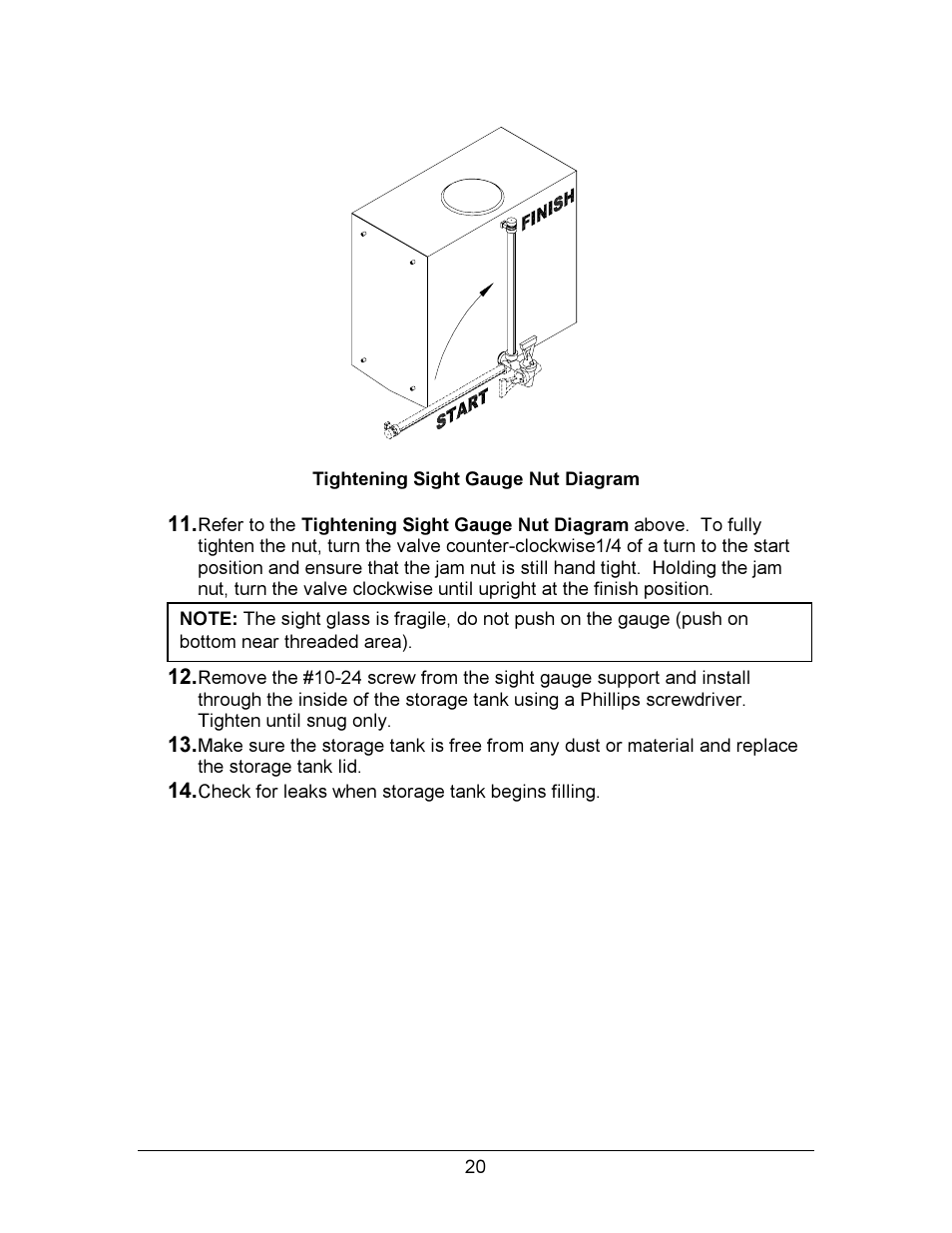 Hydrotech Precision-PWS 12-12 OWNERS GUIDE User Manual | Page 20 / 66