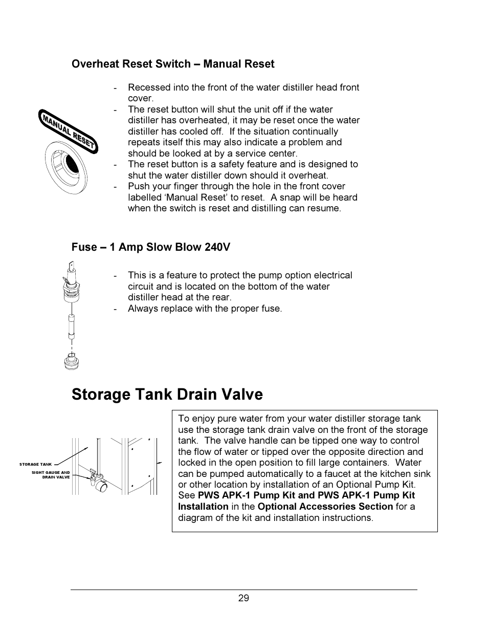 Storage tank drain valve | Hydrotech Precision-PWS 12-12 OWNERS GUIDE User Manual | Page 29 / 66