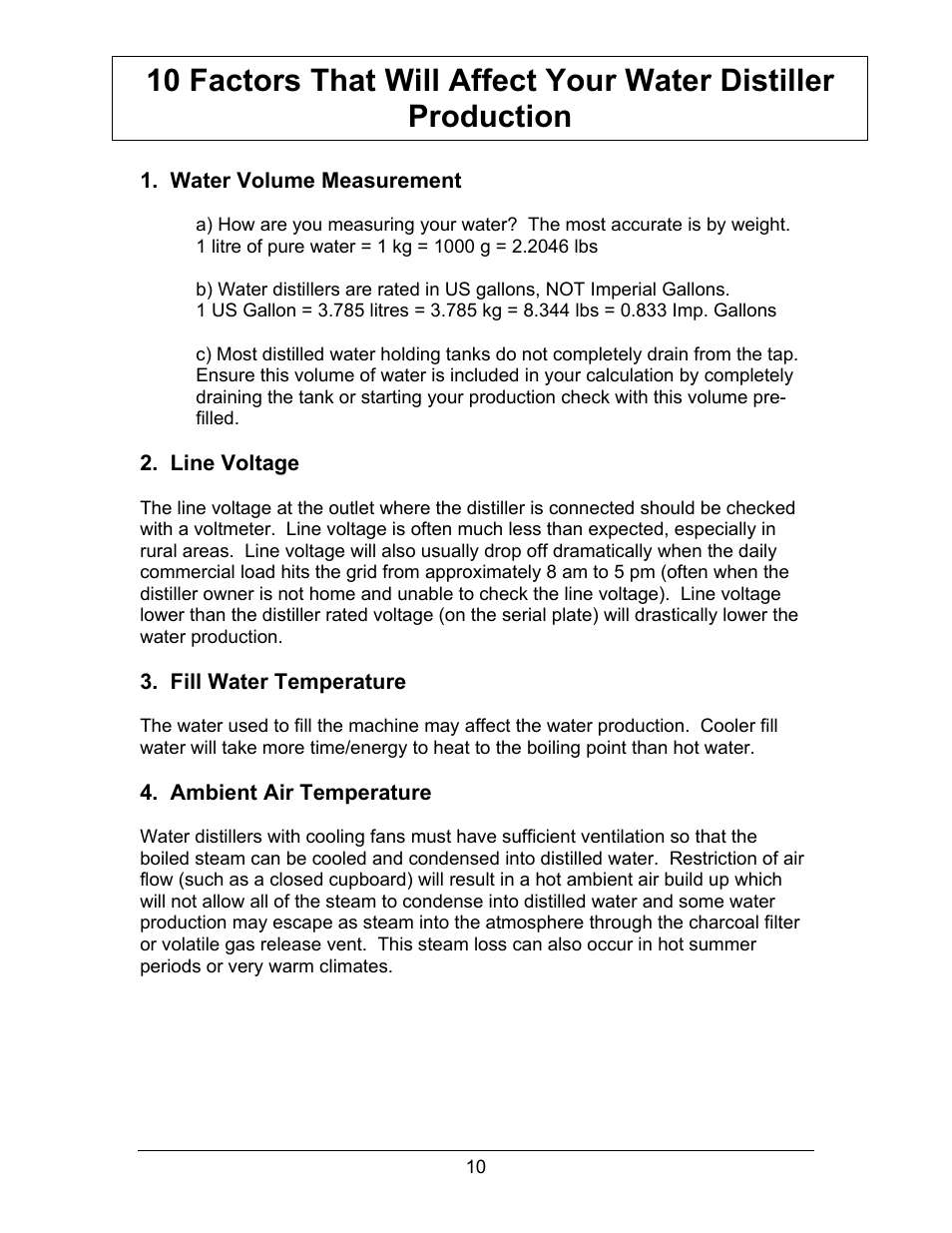 Hydrotech Precision-PWS 8-M_8-MST OWNERS GUIDE User Manual | Page 10 / 45