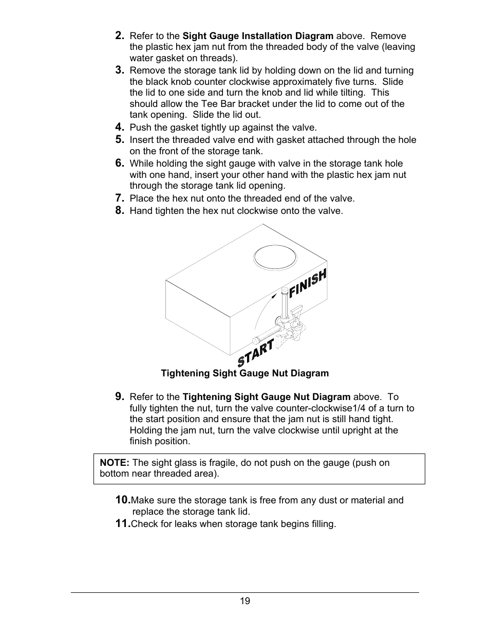 Hydrotech Precision-PWS 8-M_8-MST OWNERS GUIDE User Manual | Page 19 / 45