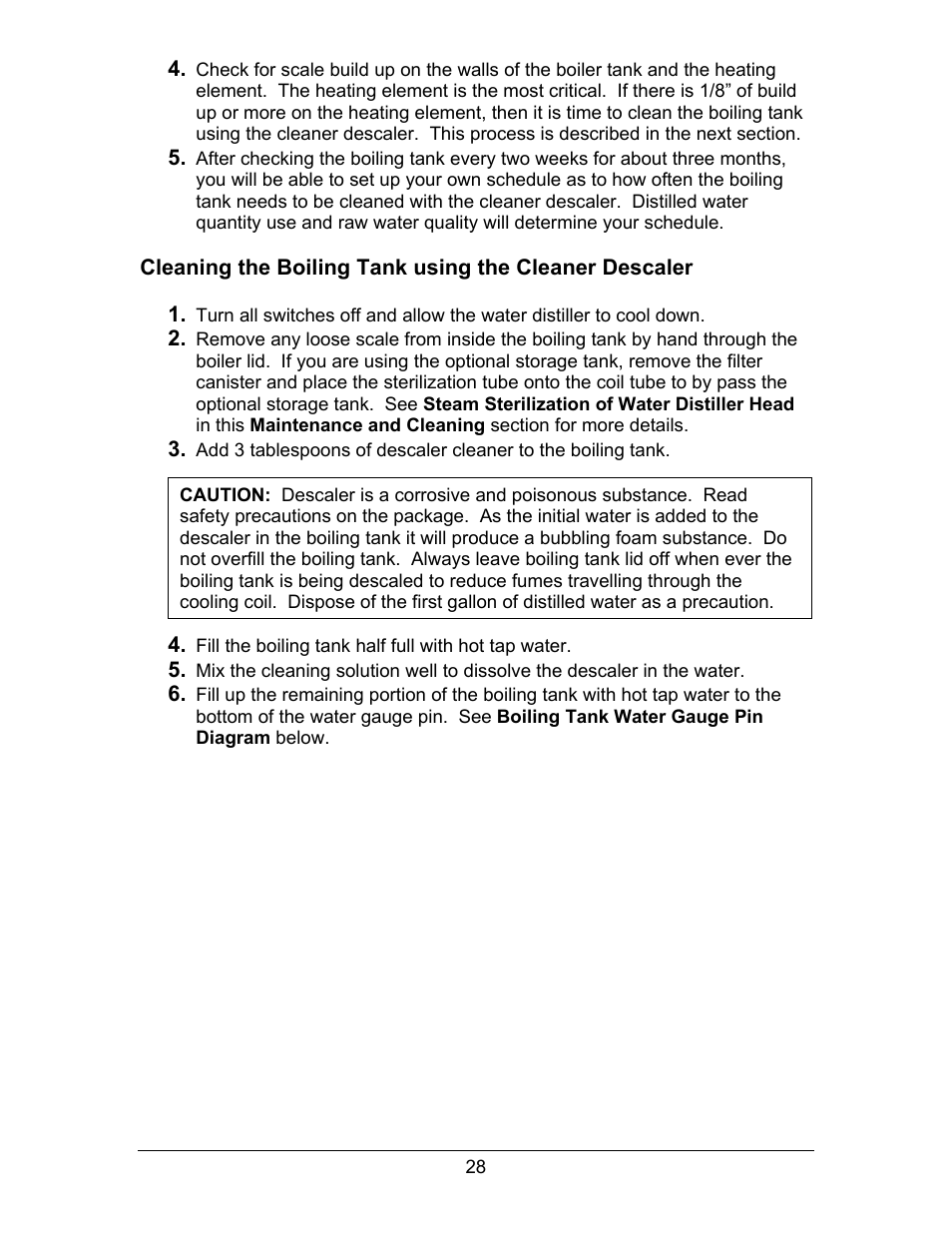 Leaning the, Oiling, Ank using | Leaner, Escaler | Hydrotech Precision-PWS 8-M_8-MST OWNERS GUIDE User Manual | Page 28 / 45