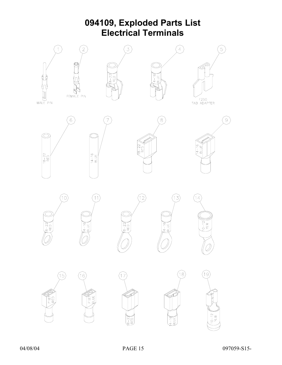 Hydrotech Precision-PWS 8-M(120_240VAC), PWS 8-MST REPLACEMENT PARTS MANUAL User Manual | Page 15 / 18