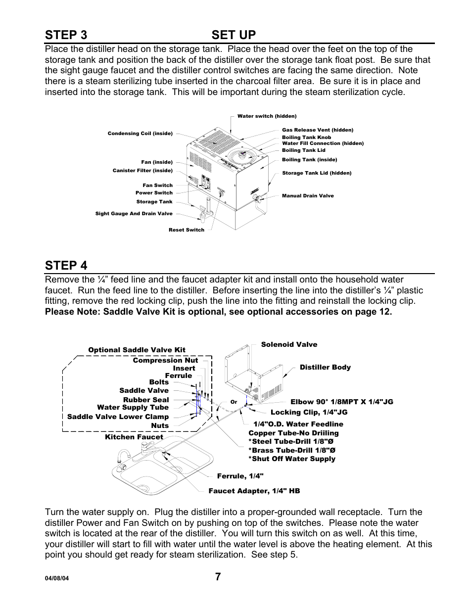 Step 3set up, Step 4, Step 3 set up | Hydrotech Precision-PWS 5-3 OWNERS GUIDE User Manual | Page 7 / 13