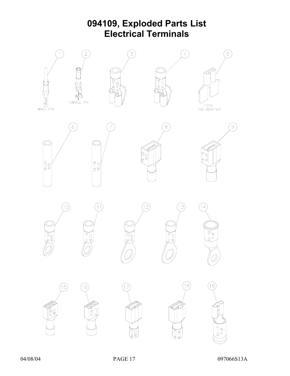 Hydrotech Precision-PWS 5-3(120_240VAC) REPLACEMENT PARTS MANUAL User Manual | Page 17 / 20