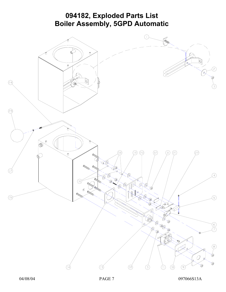 Hydrotech Precision-PWS 5-3(120_240VAC) REPLACEMENT PARTS MANUAL User Manual | Page 7 / 20