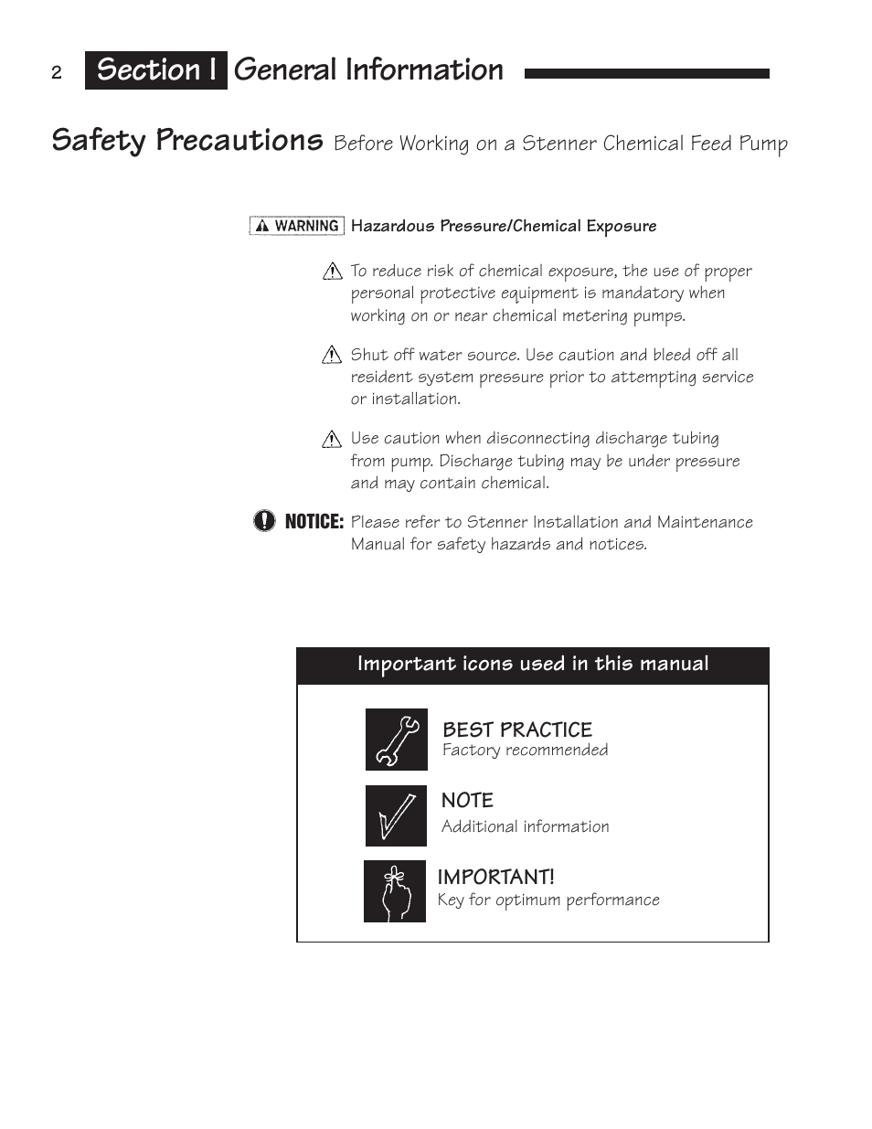 Hydrotech Classic Series Stenner Basic Service Manual User Manual | Page 3 / 48
