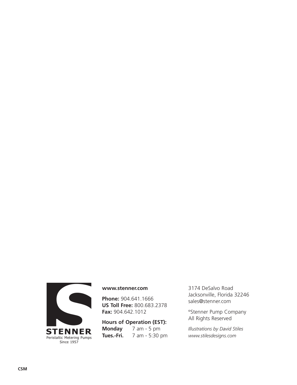 Hydrotech Classic Series Stenner Basic Service Manual User Manual | Page 48 / 48