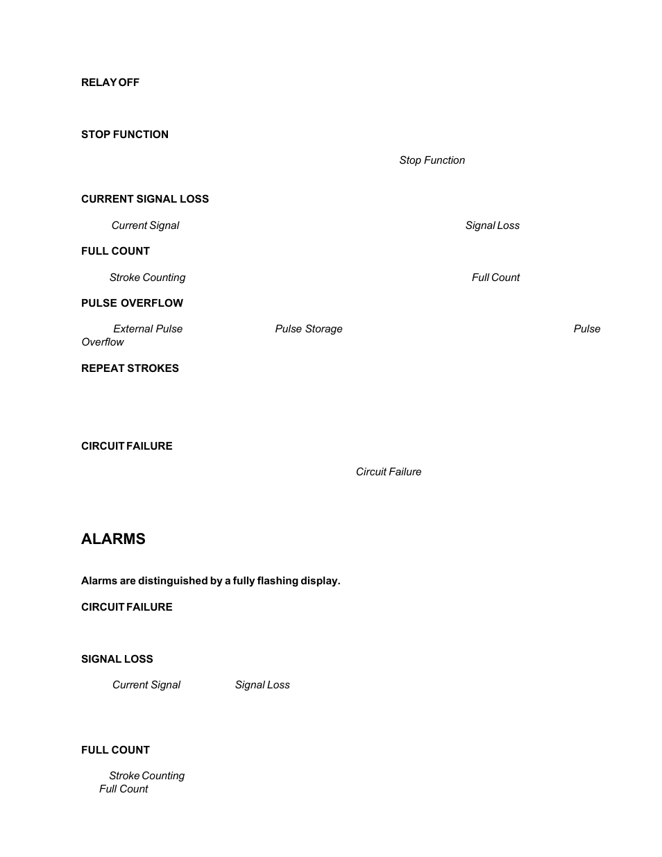 Alarms | Hydrotech MP Series PULSAtron User Manual | Page 14 / 32