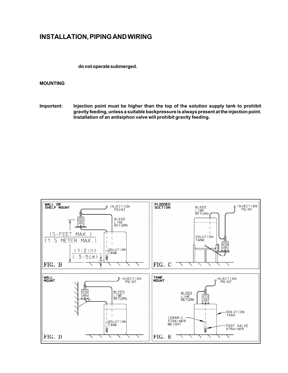 Installation, piping and wiring | Hydrotech MP Series PULSAtron User Manual | Page 7 / 32