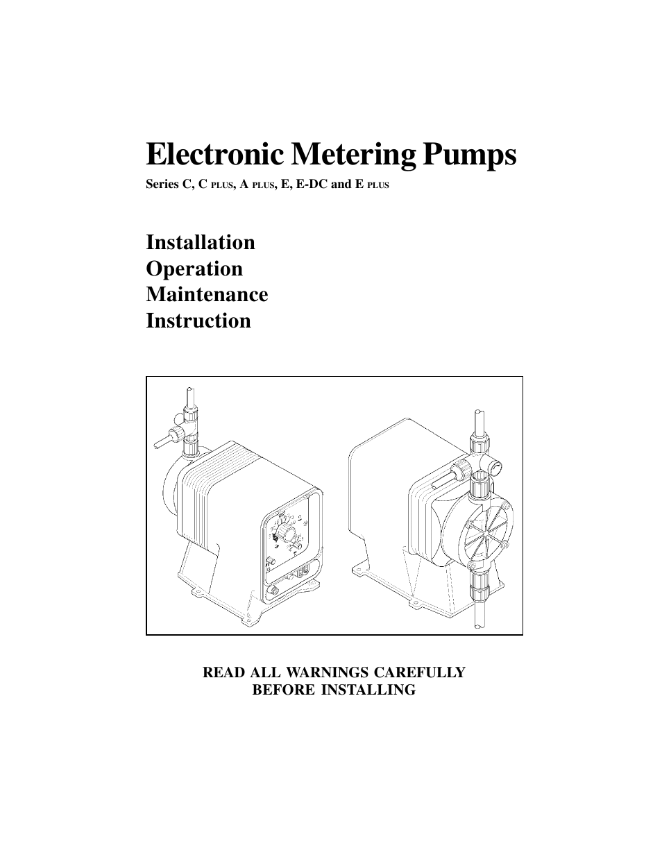 Hydrotech C, C PLUS, A PLUS, E, E-DC and E PLUS Series PULSAtron User Manual | 24 pages