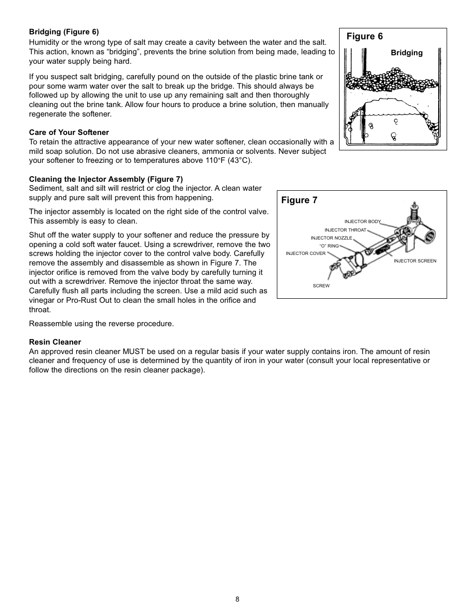 Figure 7, Figure 6 | Hydrotech 5600 SE Valve Downflow Automatic Water Softeners Operation Manual User Manual | Page 9 / 12