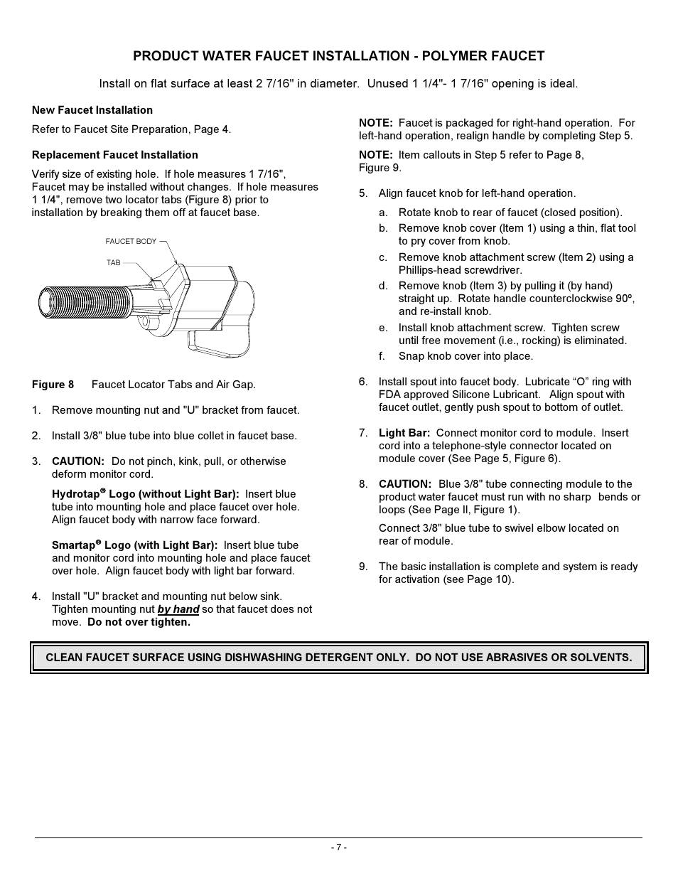 Hydrotech 104 Series ADVANCED MULTI STAGE WATER TREATMENT SYSTEM User Manual | Page 11 / 20