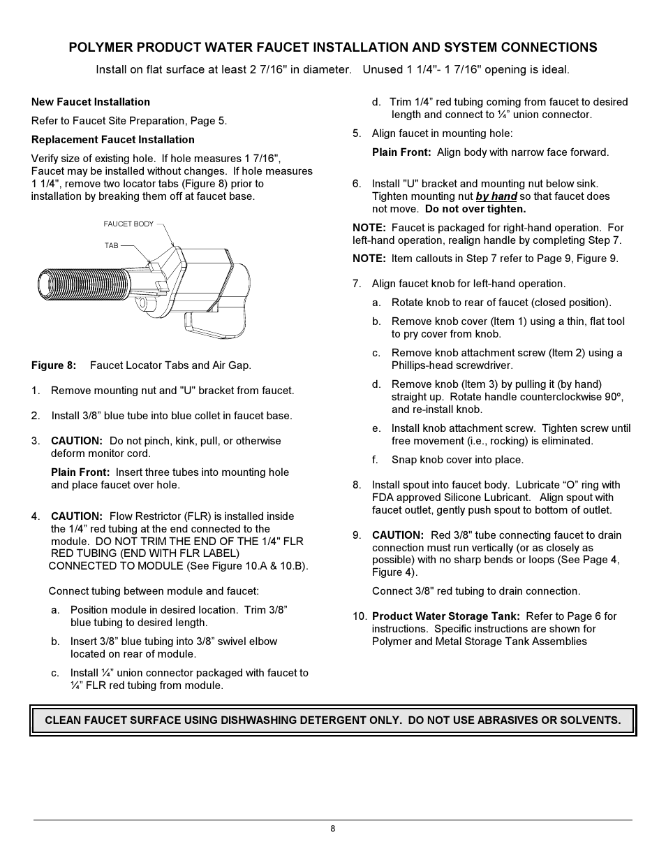 Hydrotech 12301_12302_12303 Series ADVANCED REVERSE OSMOSIS WATER TREATMENT SYSTEMS User Manual | Page 12 / 20