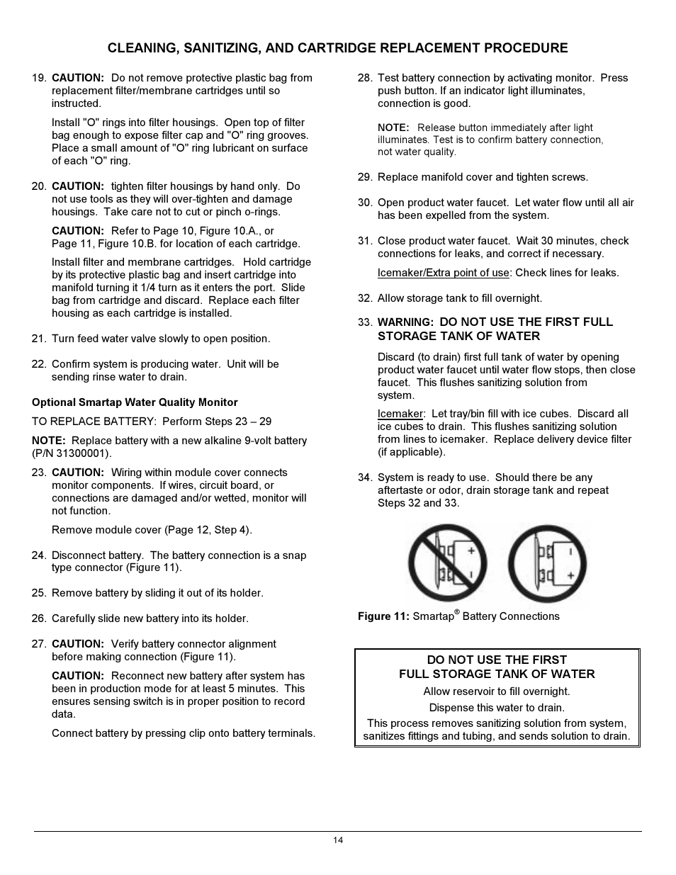 Hydrotech 12301_12302_12303 Series ADVANCED REVERSE OSMOSIS WATER TREATMENT SYSTEMS User Manual | Page 18 / 20