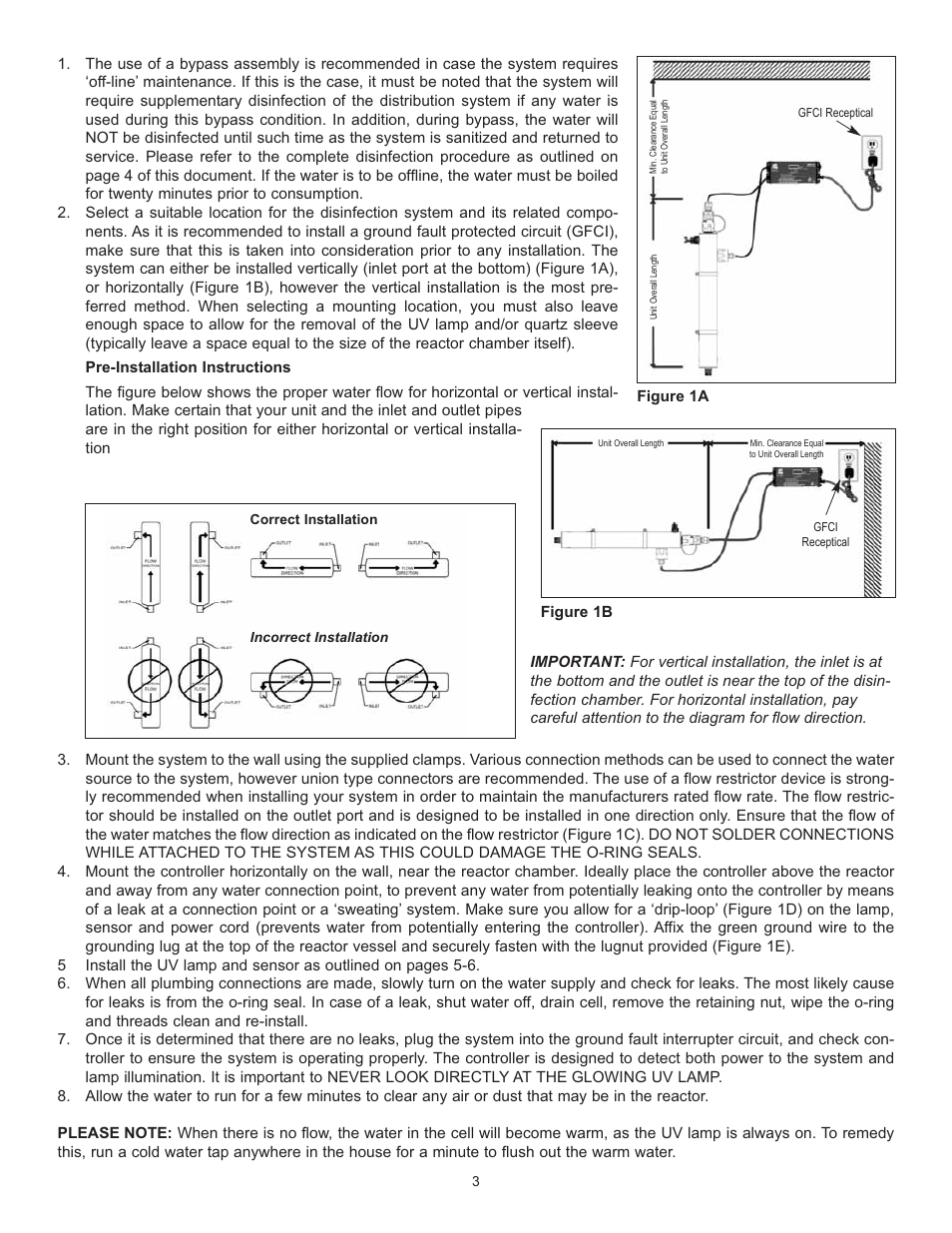 Hydrotech UVSS Series Ultraviolet Water Purification System User Manual | Page 4 / 14