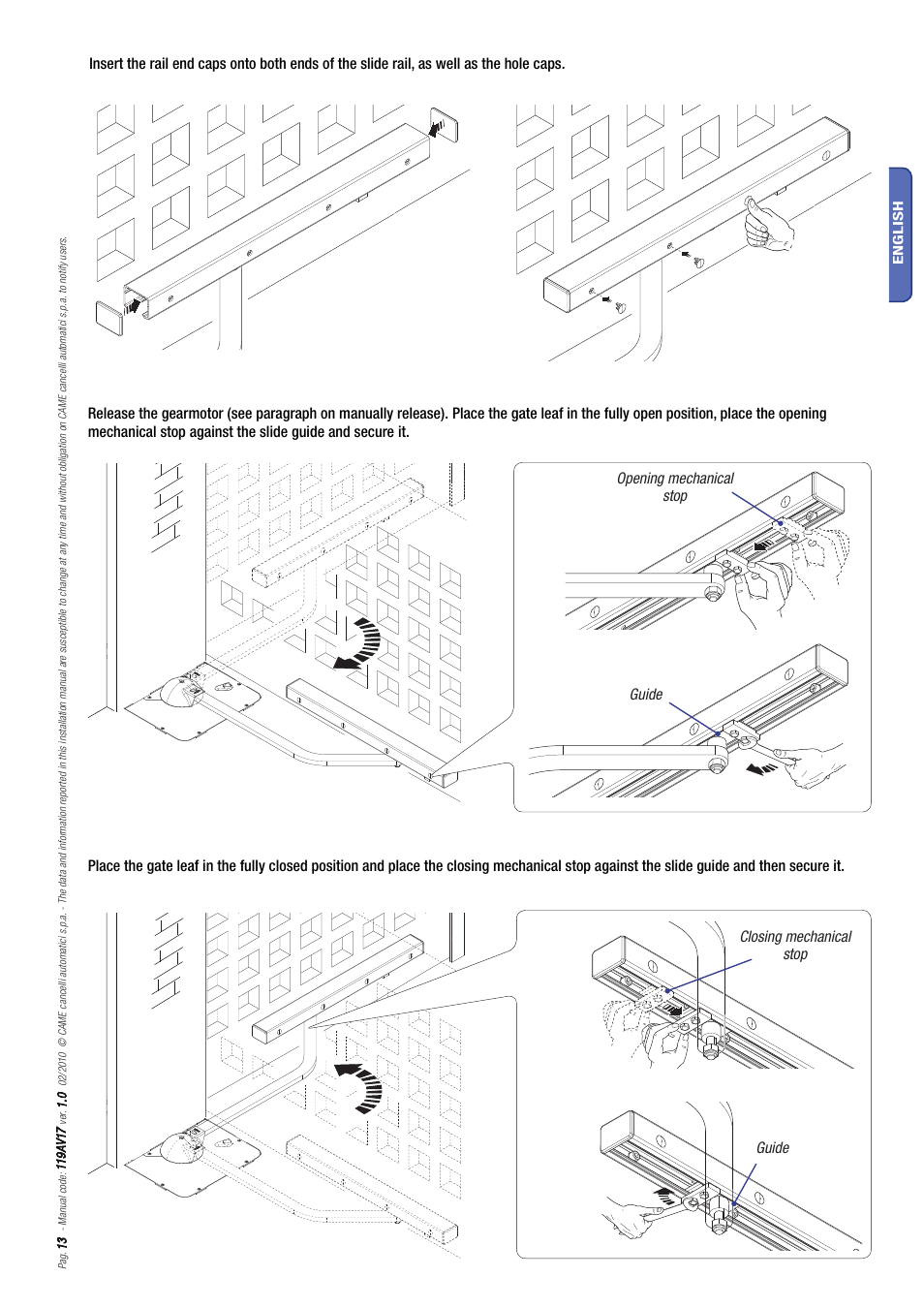 CAME Myto ME User Manual | Page 13 / 20