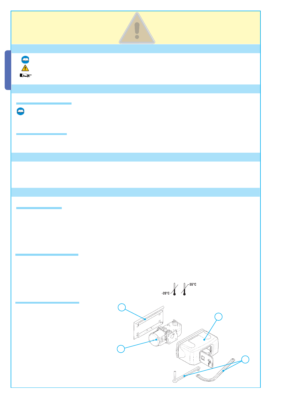 4 description, 1 legend of symbols, 2 intended use and restrictions | 3 reference standards, English, 1 gearmotor, 1 intended use, 2 restrictions, 2 technical features, 3 description of parts 1 3 | CAME Ferni 24v User Manual | Page 2 / 12