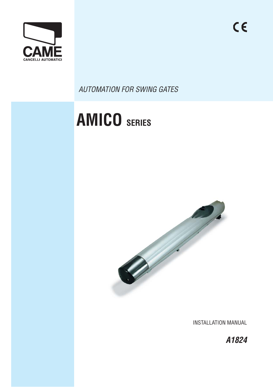 CAME Amico-S230 Kit User Manual | 14 pages