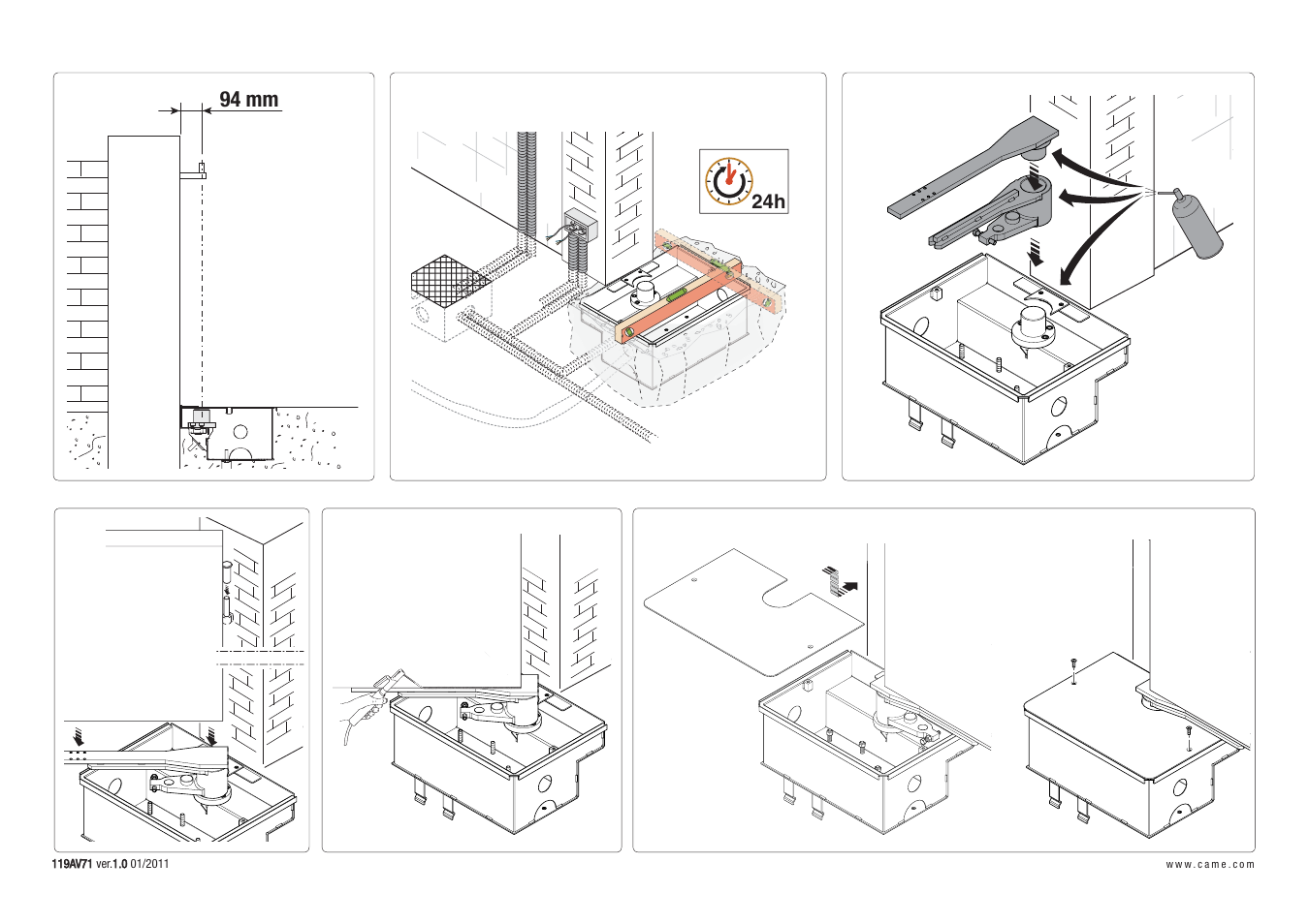 94 mm | CAME Frog-PC User Manual | Page 3 / 8