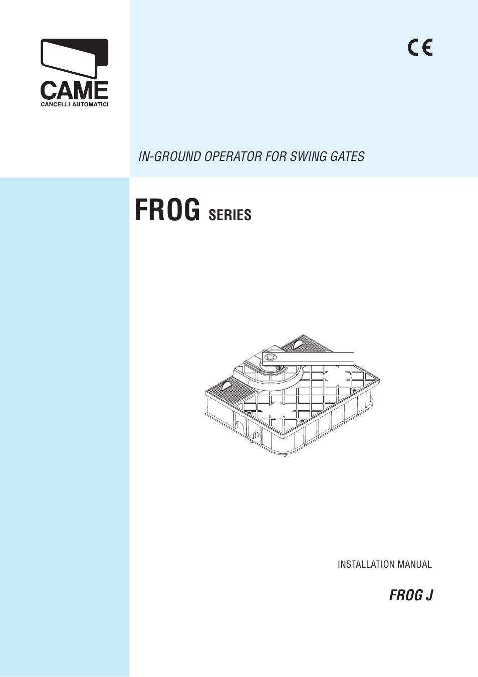 CAME FrogJ-S Kit User Manual | 16 pages