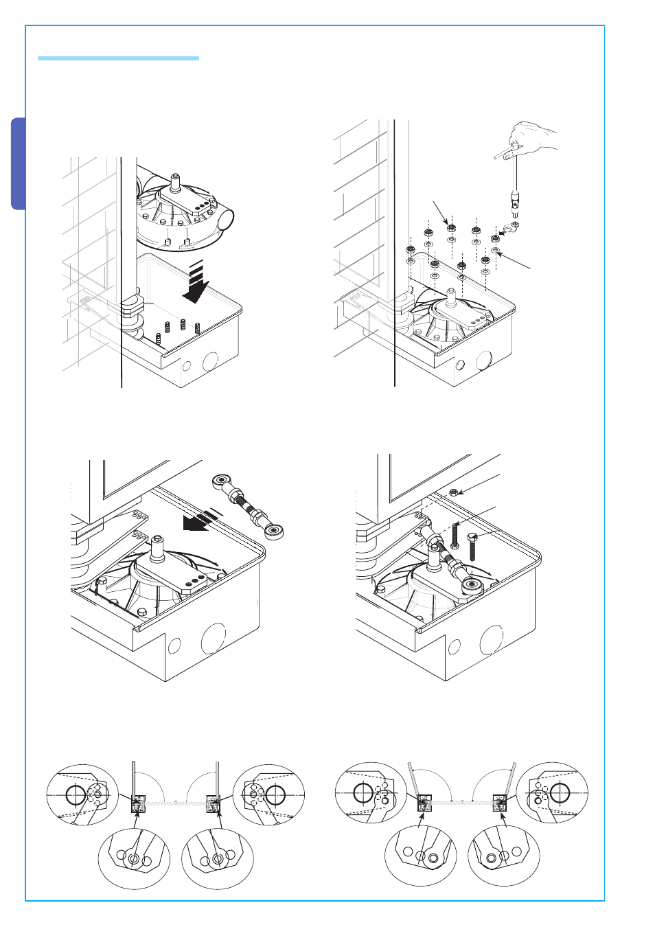 English, 5 installing the motor unit | CAME Superfrog User Manual | Page 8 / 12