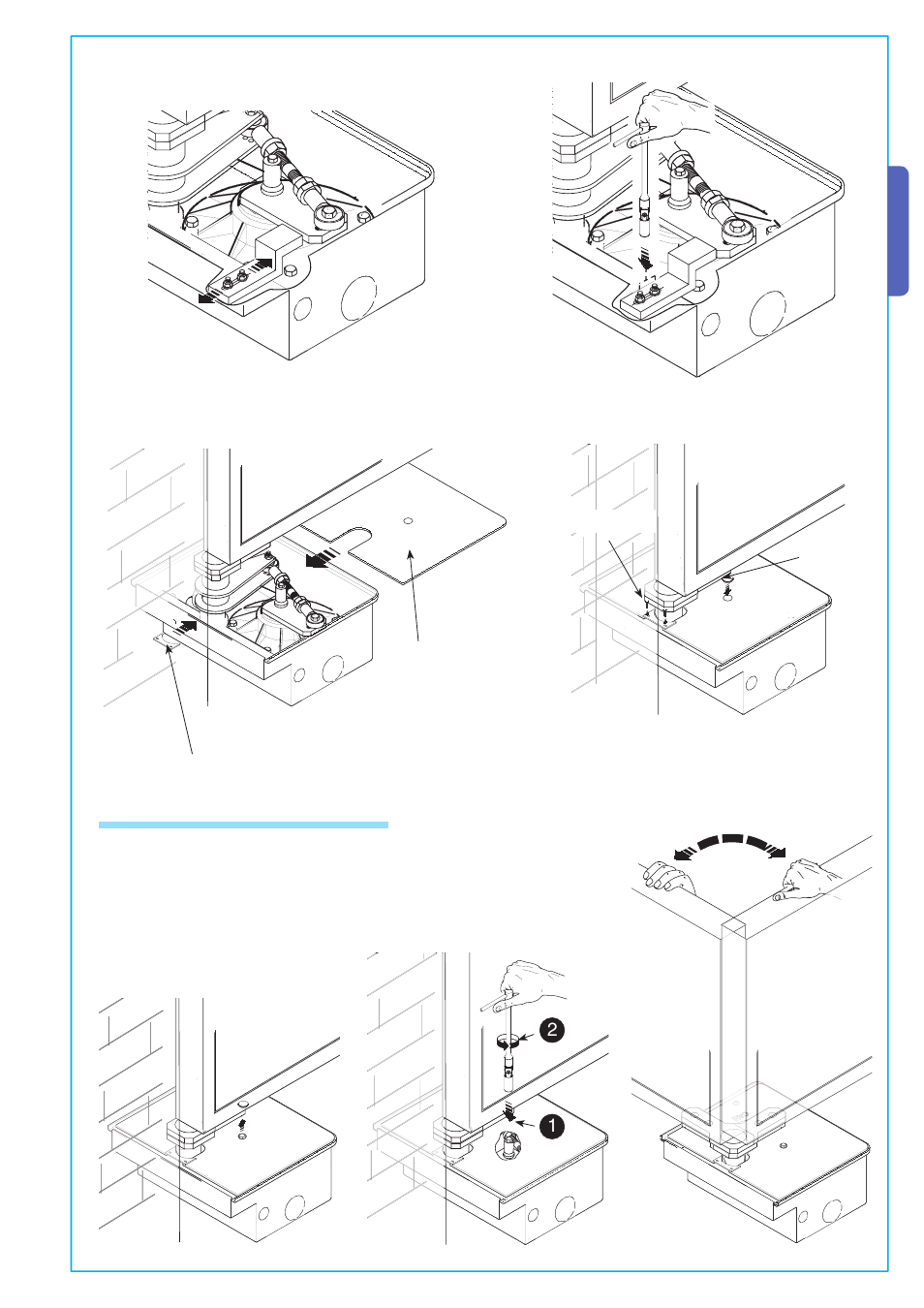 English 5.6 manual release of the gearmotor | CAME Superfrog User Manual | Page 9 / 12