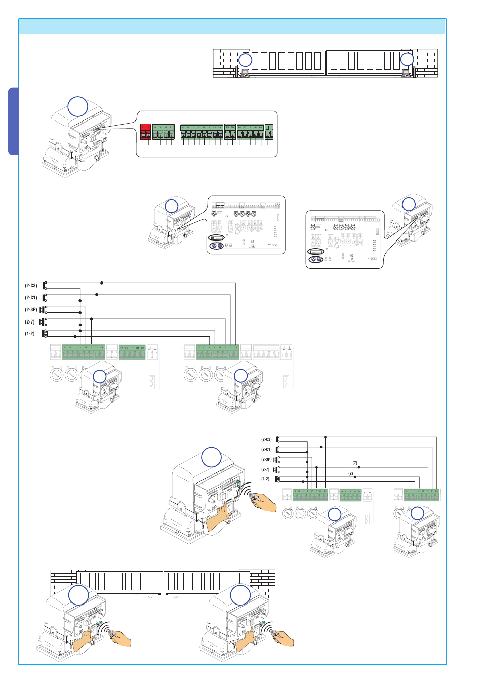 English, Ab a b | CAME BX-P Kit User Manual | Page 16 / 18