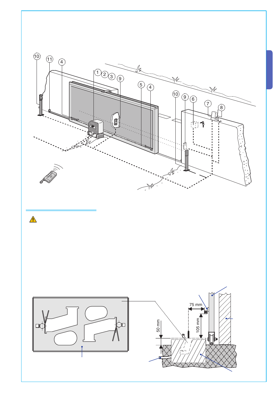 English, 4 motor to base anchorage | CAME BX-P Kit User Manual | Page 5 / 18