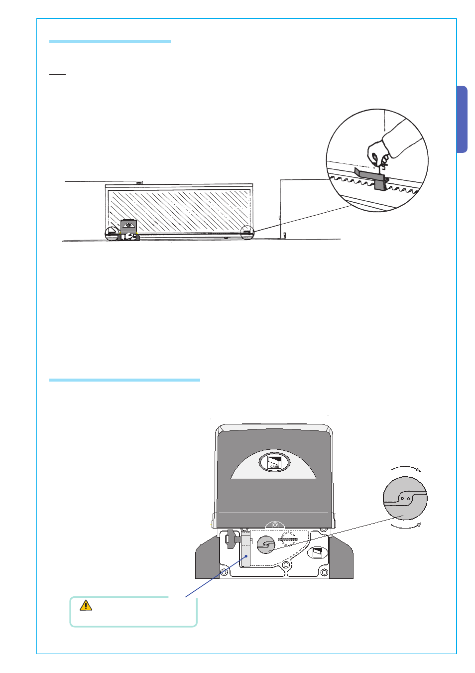 English 5.7 attaching the switch tabs, 8 manual release of the gearmotor | CAME BX-P Kit User Manual | Page 7 / 18