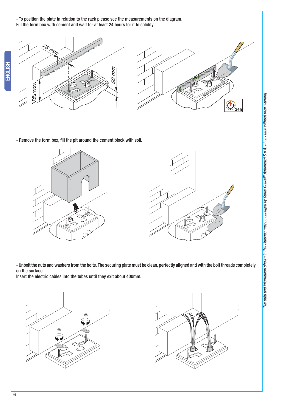 English | CAME BX-10 Kit User Manual | Page 6 / 34