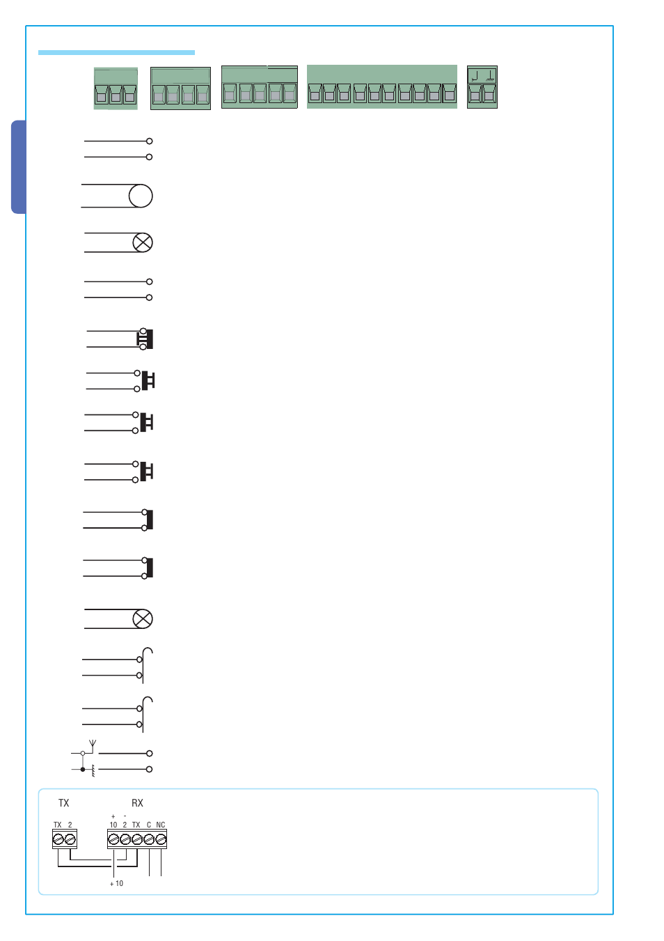 English, 6 electrical connections | CAME BX-241 User Manual | Page 10 / 16