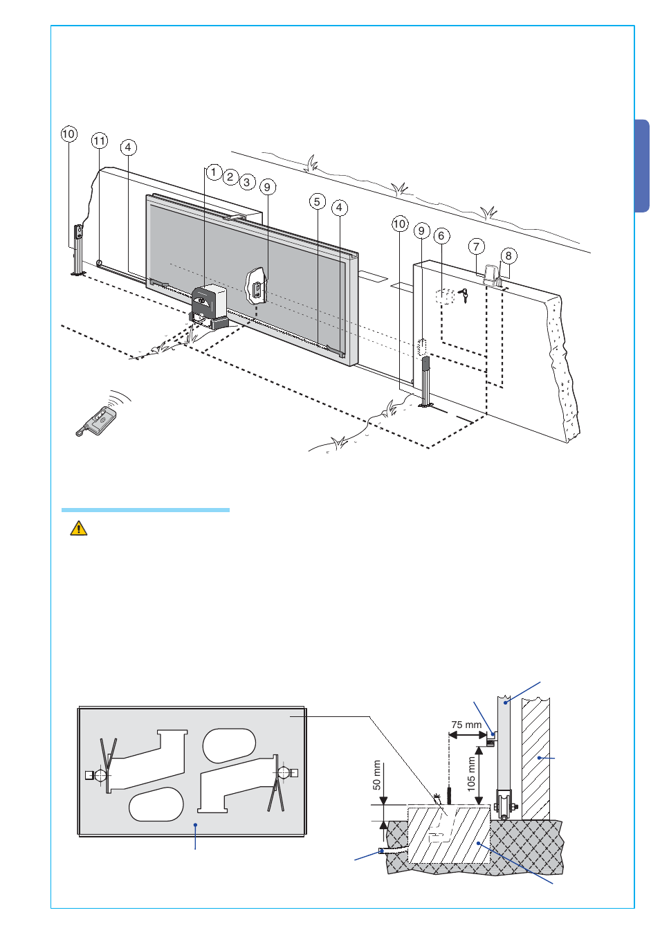 4 motor to base anchorage, English | CAME BX-241 User Manual | Page 5 / 16
