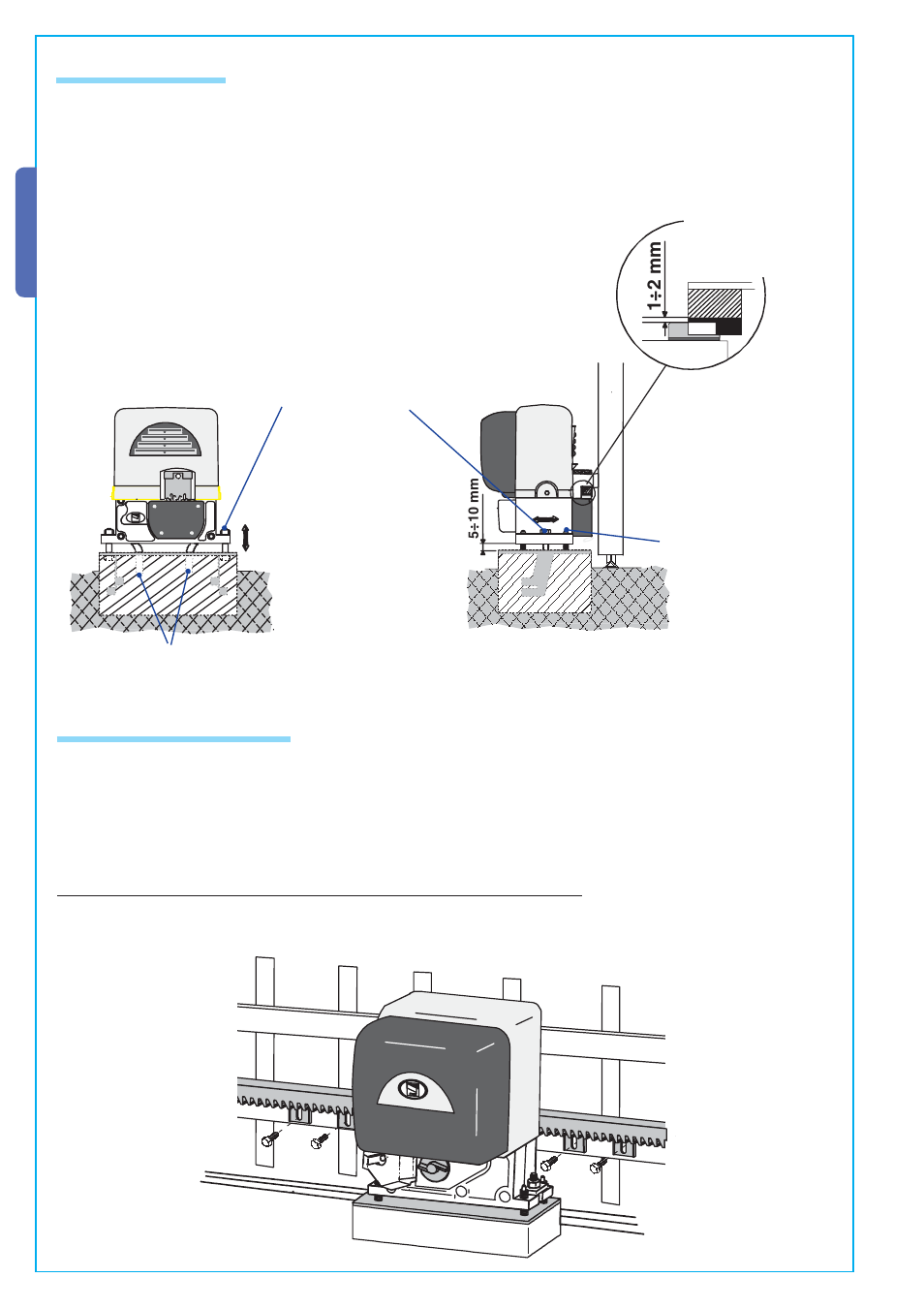 English, 5 unit installation 5.6 attaching the rack/limit | CAME BX-241 User Manual | Page 6 / 16