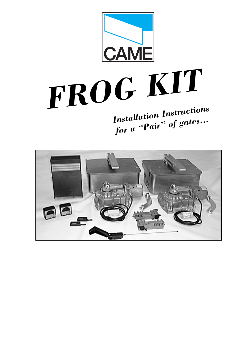 CAME Frog-AEP24 Kit User Manual | 32 pages