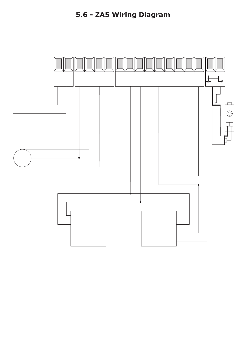 6 - za5 wiring diagram | CAME Frog-AES24 Kit User Manual | Page 26 / 32