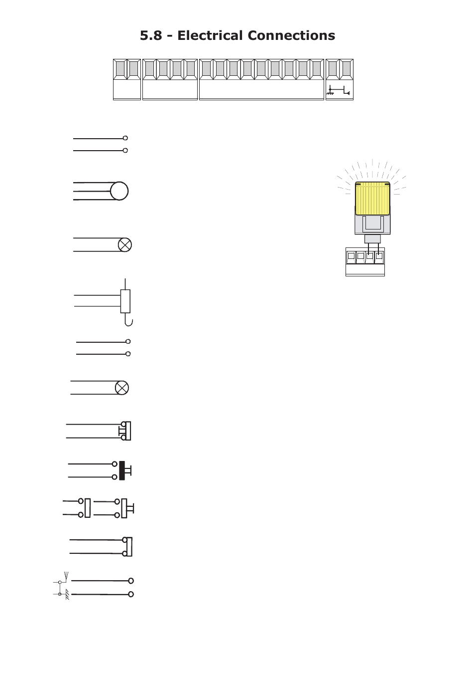 8 - electrical connections | CAME Frog-AES24 Kit User Manual | Page 28 / 32