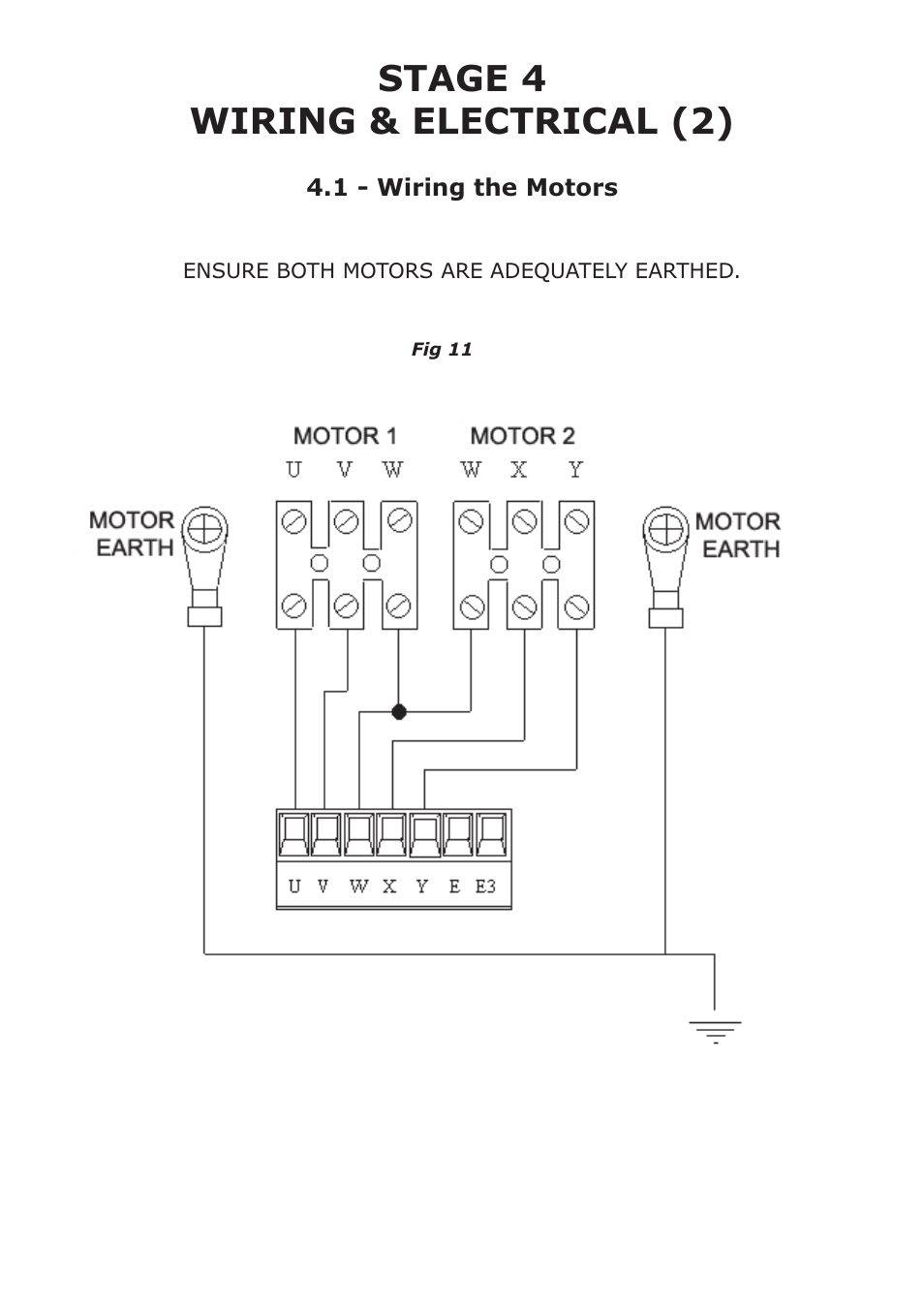 Stage 4 wiring & electrical (2) | CAME FerniE-P Kit User Manual | Page 14 / 36