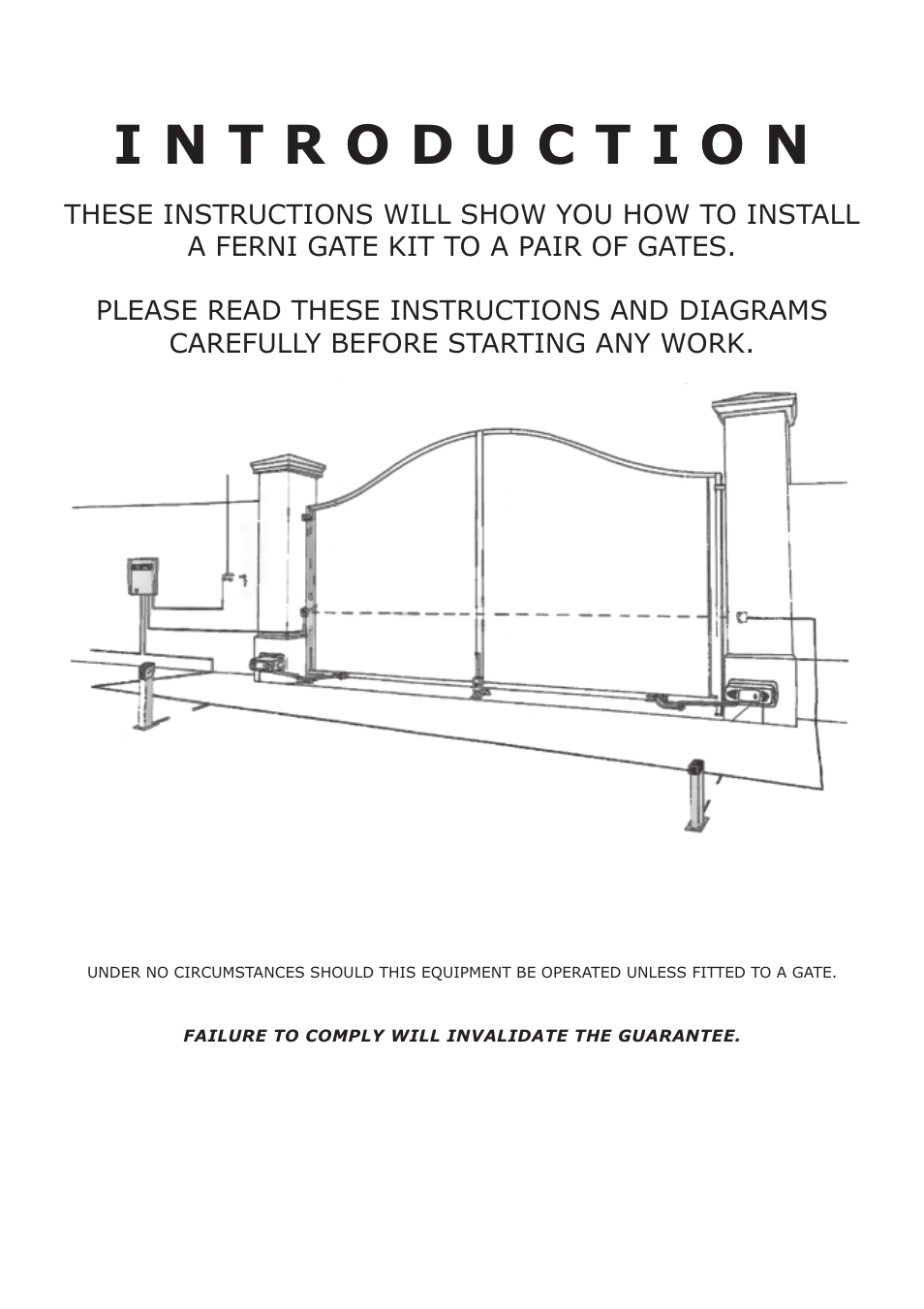 CAME FerniE-P Kit User Manual | Page 2 / 36