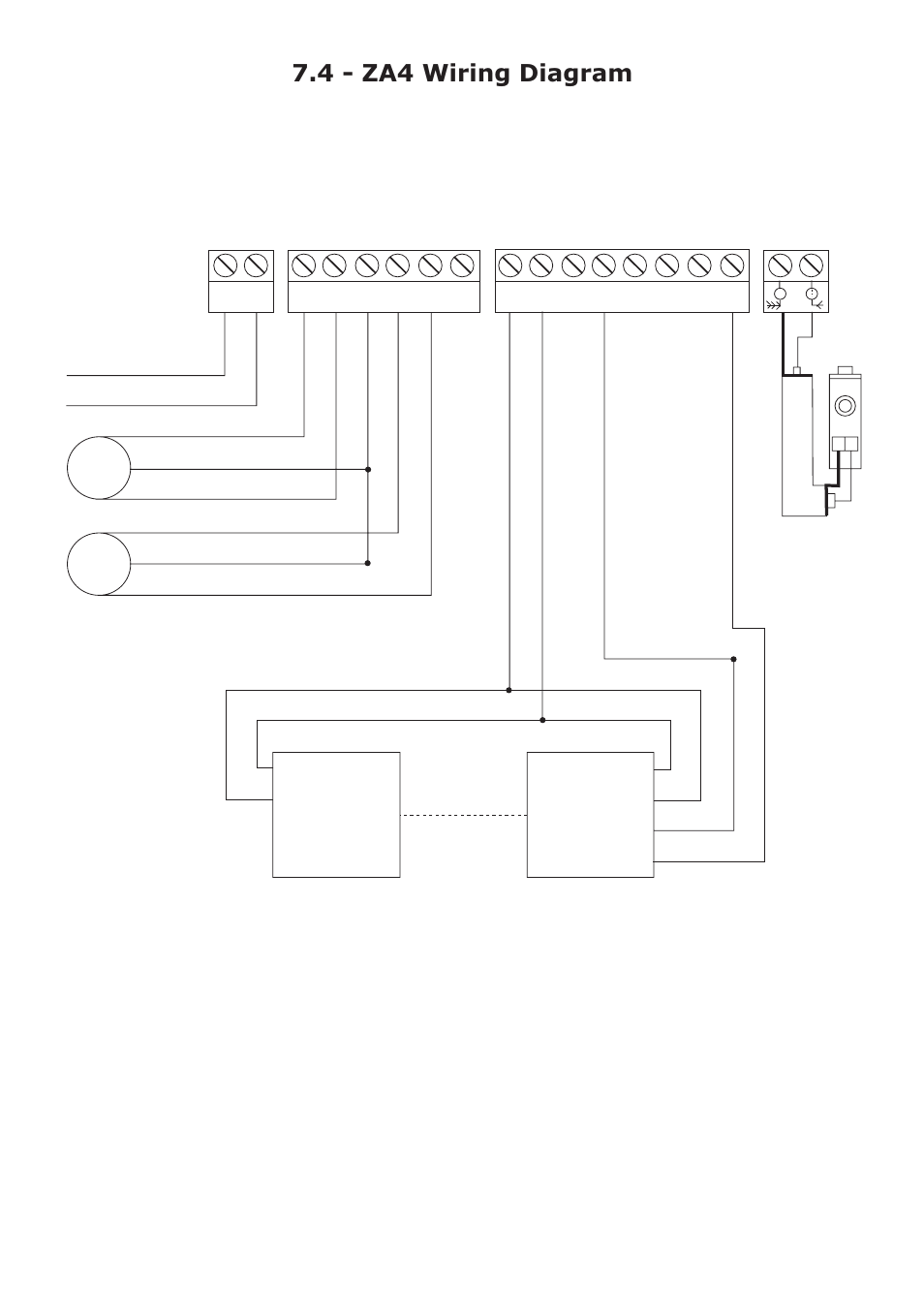 4 - za4 wiring diagram | CAME FerniE-P Kit User Manual | Page 31 / 36