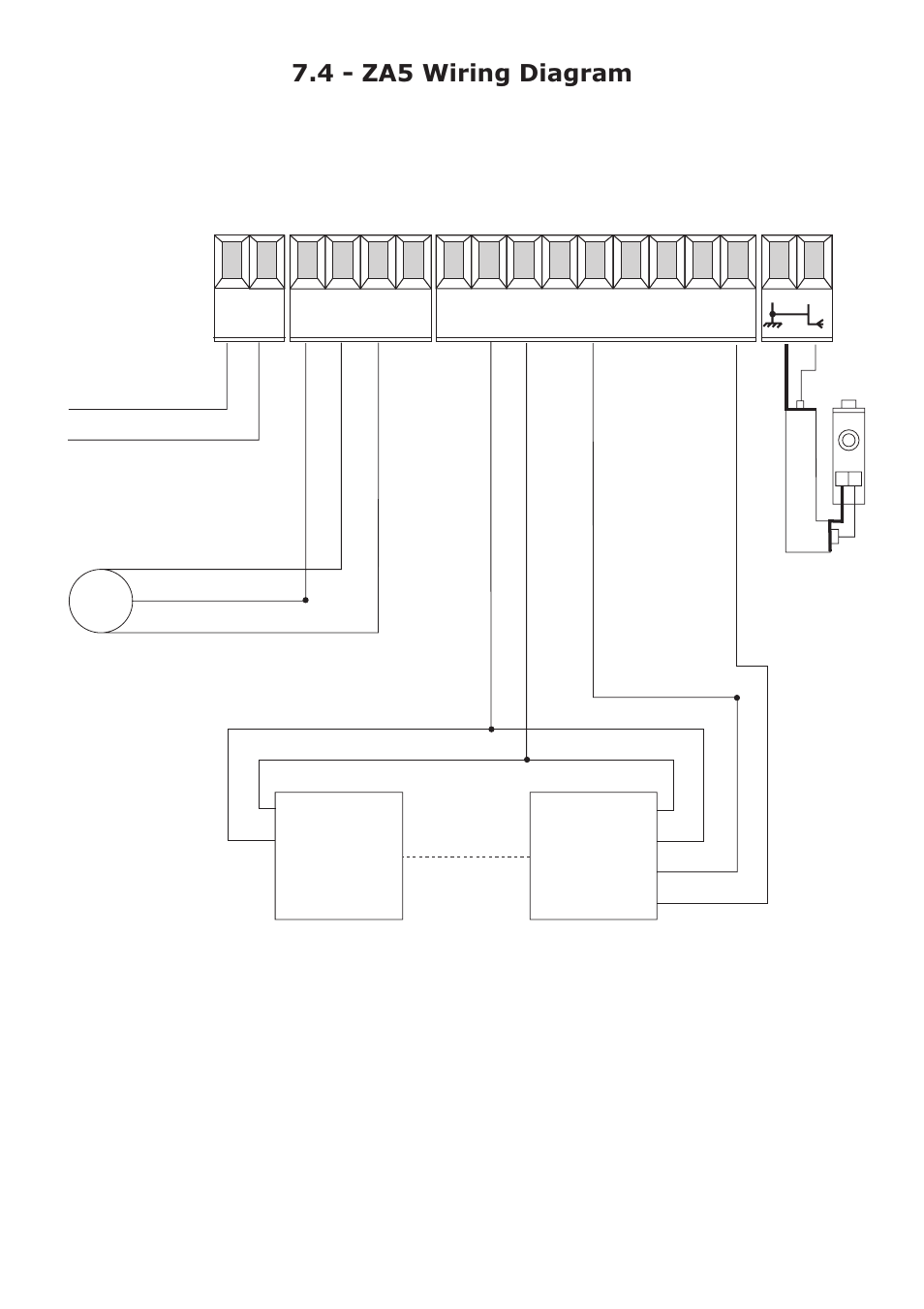 4 - za5 wiring diagram | CAME FerniE-S Kit User Manual | Page 32 / 36