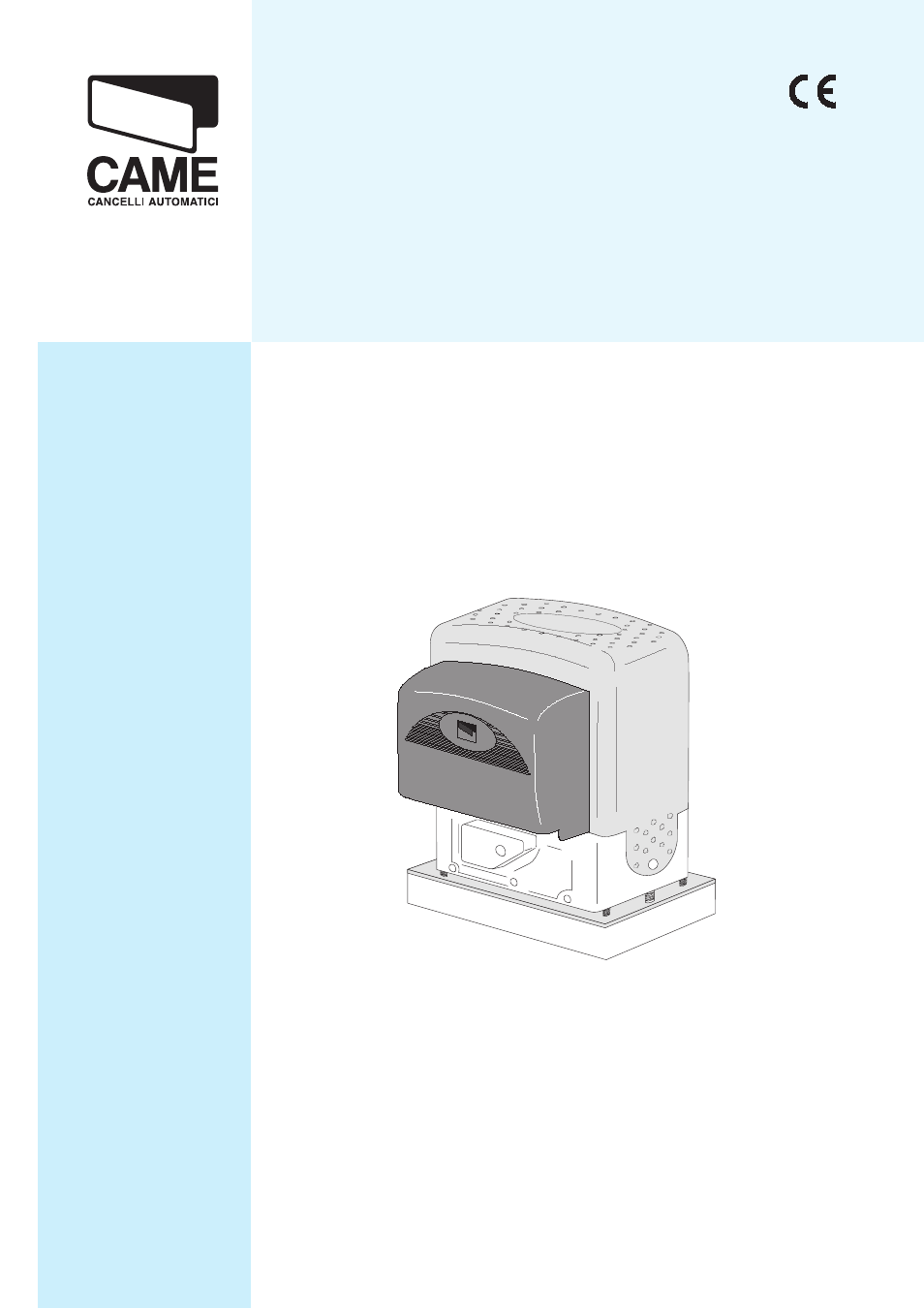 CAME BK-12P Kit User Manual | 18 pages