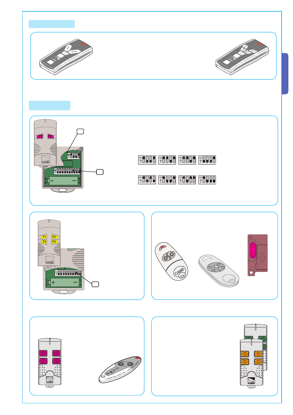 English, Touch series top series, See instructions on pack | CAME BK-12P Kit User Manual | Page 13 / 18