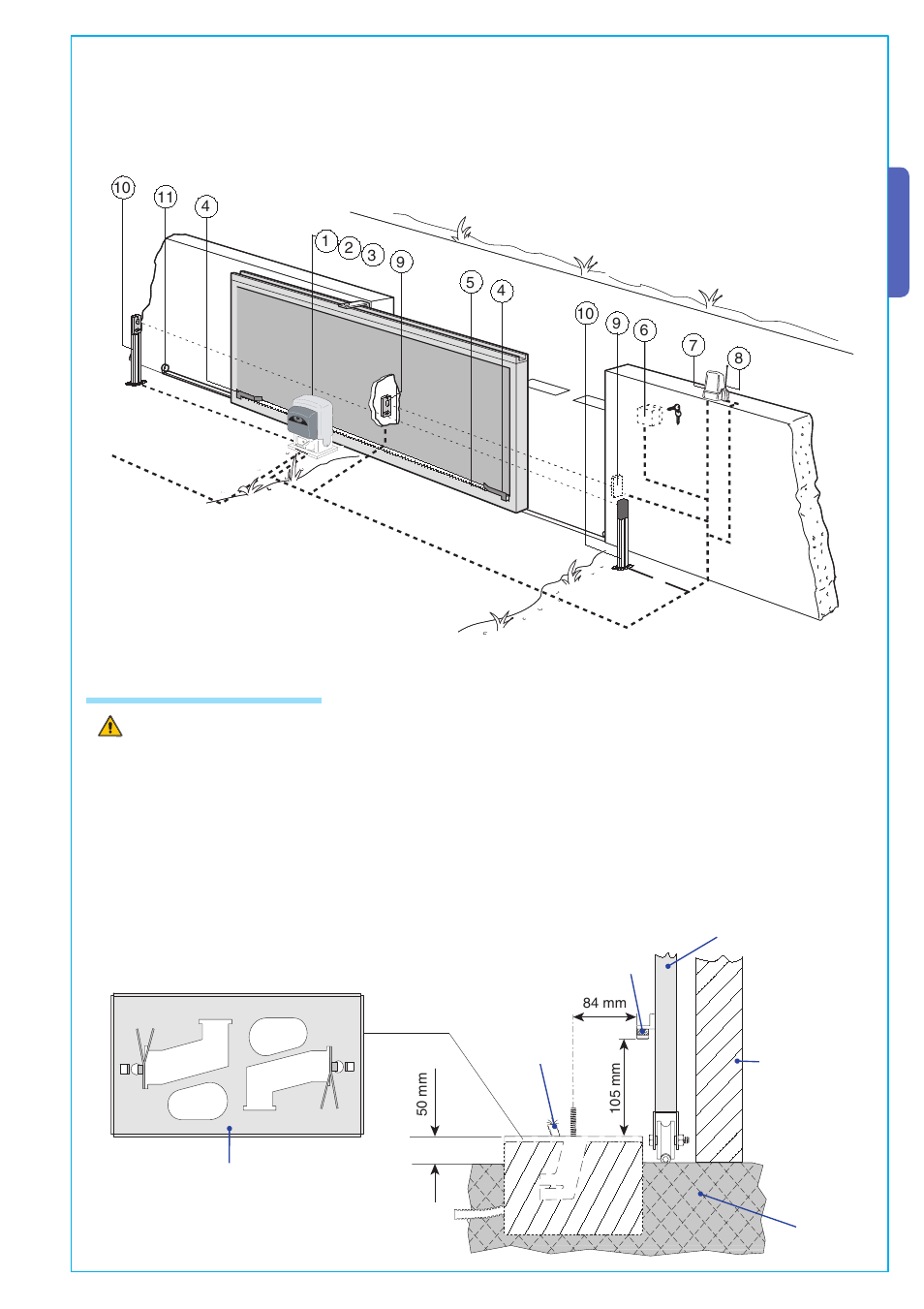 English, 4 motor to base anchorage | CAME BK-12P Kit User Manual | Page 5 / 18
