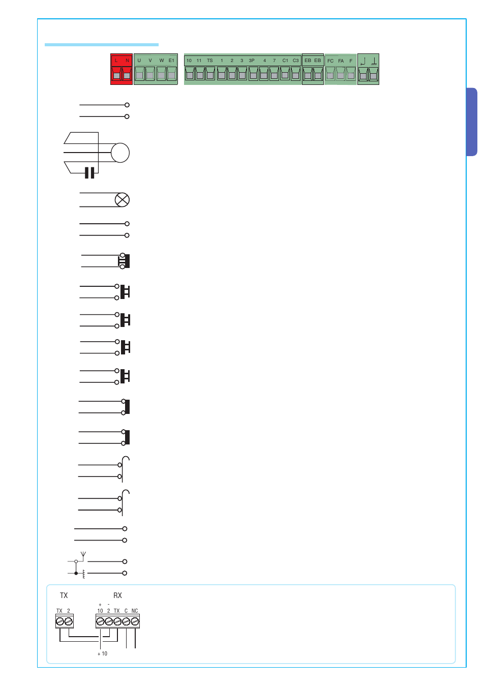 English, 3 electrical connections | CAME BK-12P Kit User Manual | Page 9 / 18