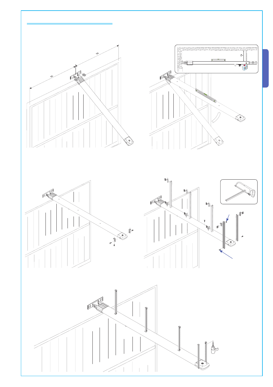 English, 6 fastening the transmission guide | CAME Ver U4480-B Kit User Manual | Page 7 / 22