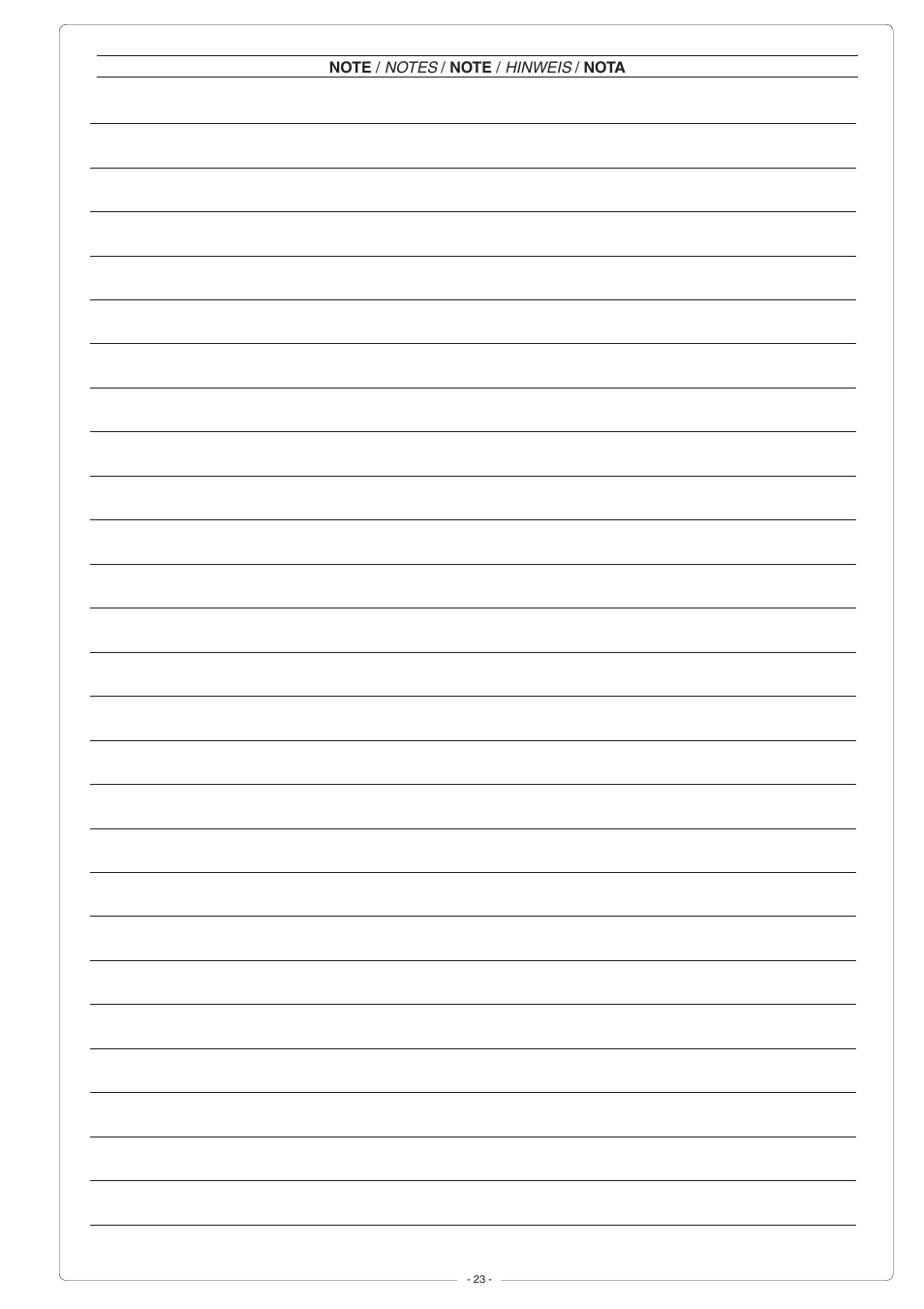 CAME G6000 User Manual | Page 23 / 24