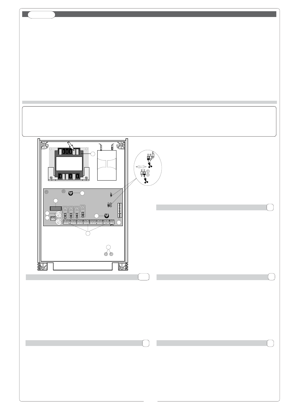 Español | CAME G2500 User Manual | Page 9 / 12