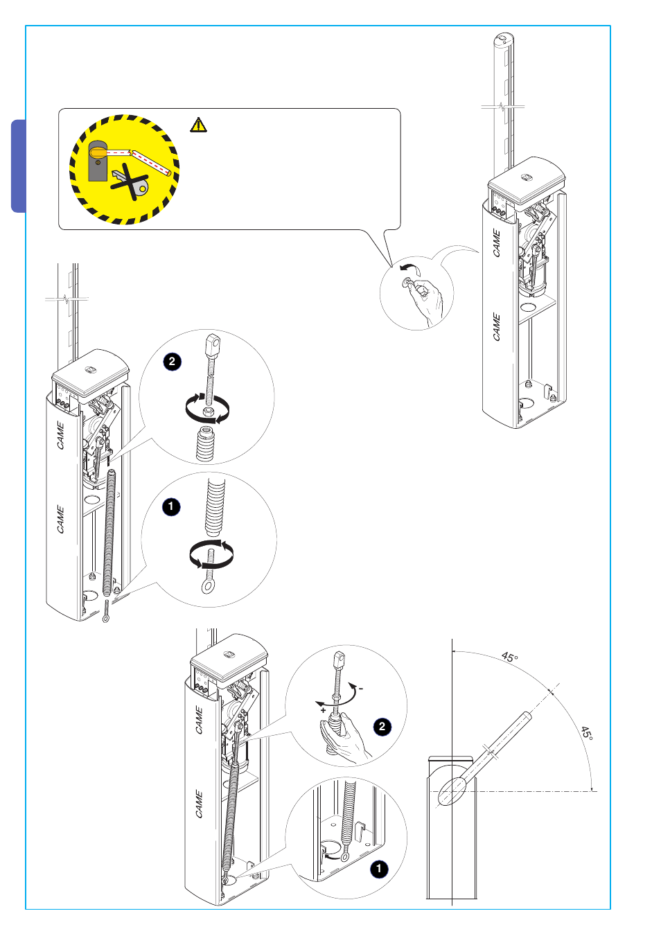 English | CAME Gard 4 230v A.C User Manual | Page 10 / 16