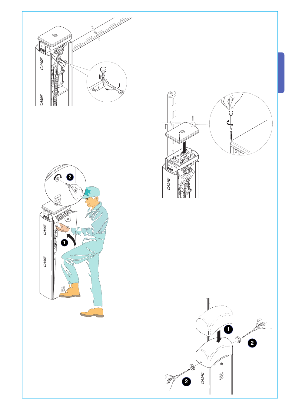 English | CAME Gard 4 230v A.C User Manual | Page 13 / 16