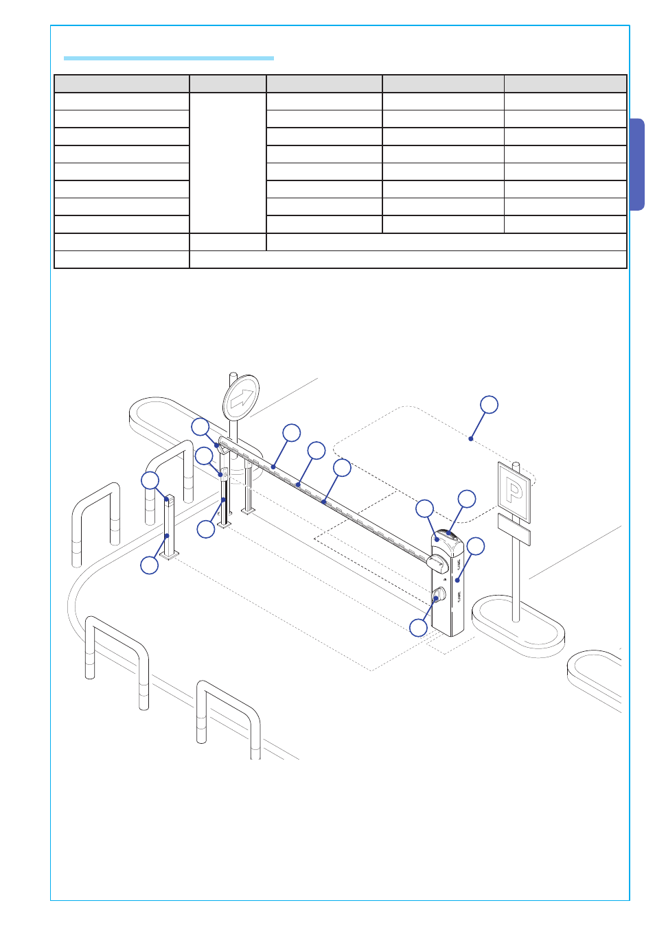 English, 3 cable list and minimun thickness | CAME Gard 4 230v A.C User Manual | Page 5 / 16